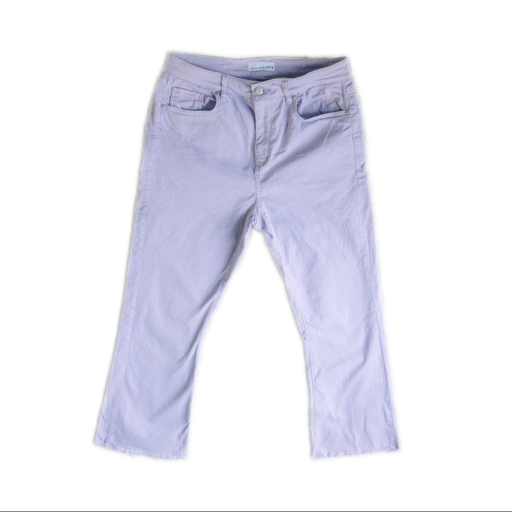 Size 8 Flared Lavender Jeans from Loft
